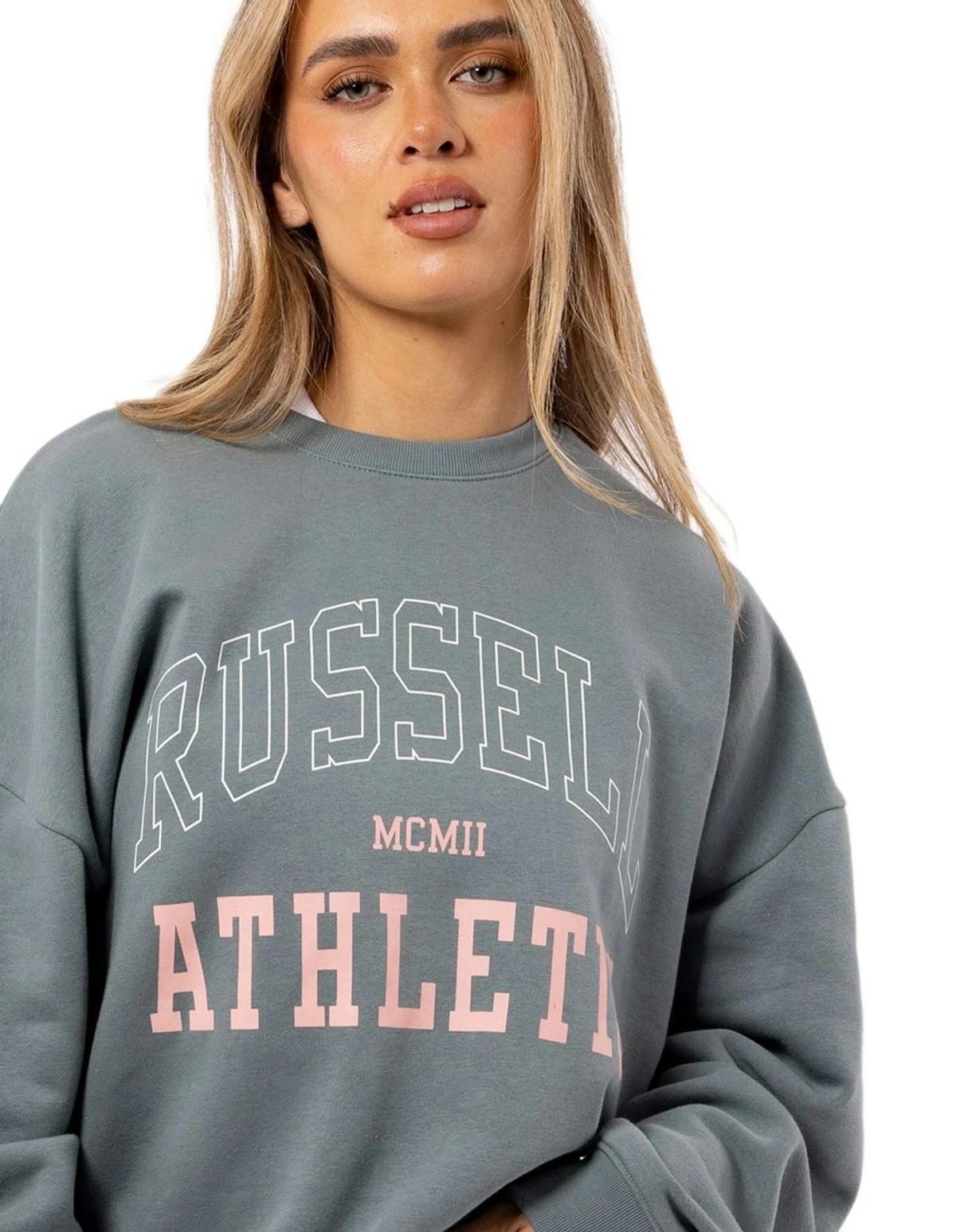 Russell Athletic Women's MCMII Crew - Stormy Sea 2 Russell Athletic Women's MCMII Crew - Stormy Sea - Image 2