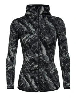 Icebreaker Womens Elemental LS Zip Hood