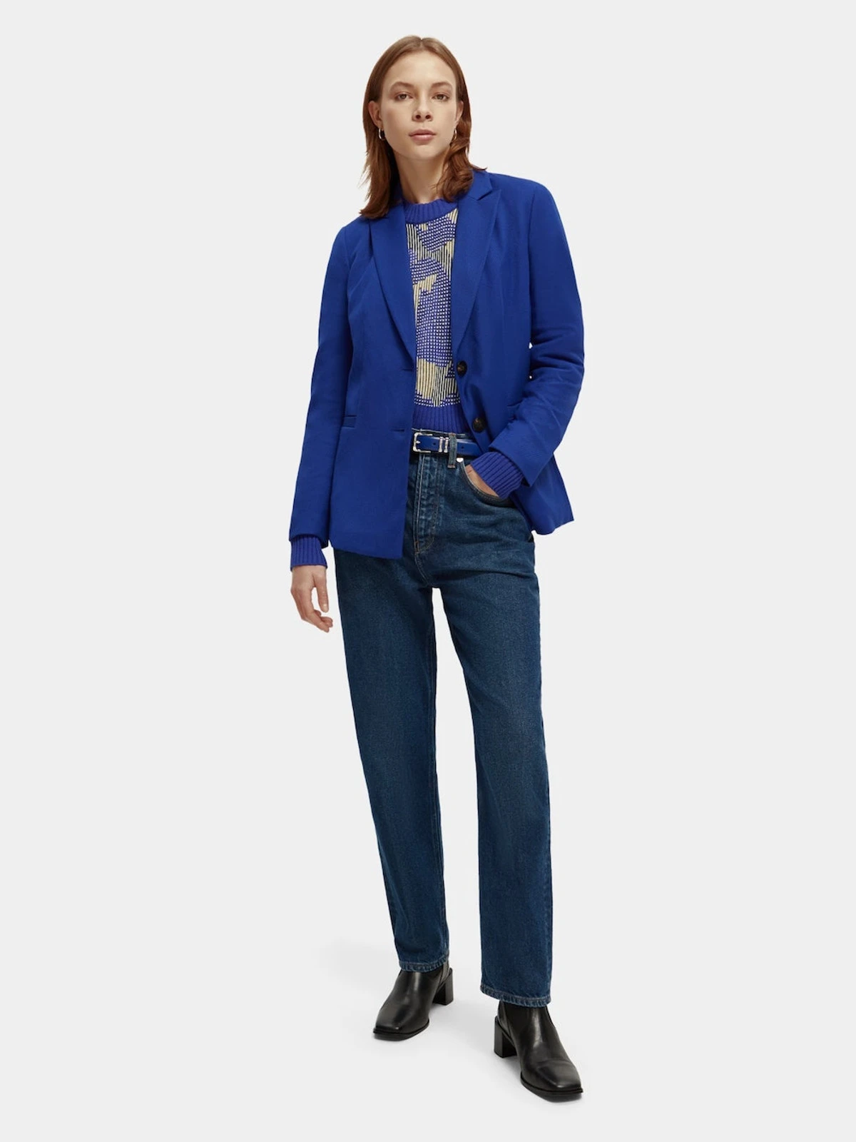 Scotch & Soda Relaxed-fit Single-breasted Blazer - 100474403 4 Scotch & Soda Relaxed-fit Single-breasted Blazer - 100474403 - Image 4