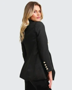 Princess Polina Textured Weave Blazer - Black -Mango Fashion Shop AQvmjZiwvNVhLTPfkyWFqEVFs 04759.1711106616