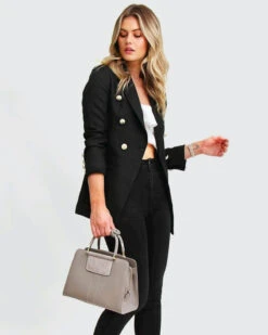 Princess Polina Textured Weave Blazer - Black -Mango Fashion Shop LcaguBJgY8IOjCDIcX 1K5xQM 91105.1711106617