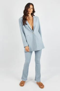 DOLORES BLAZER - DUSTY BLUE