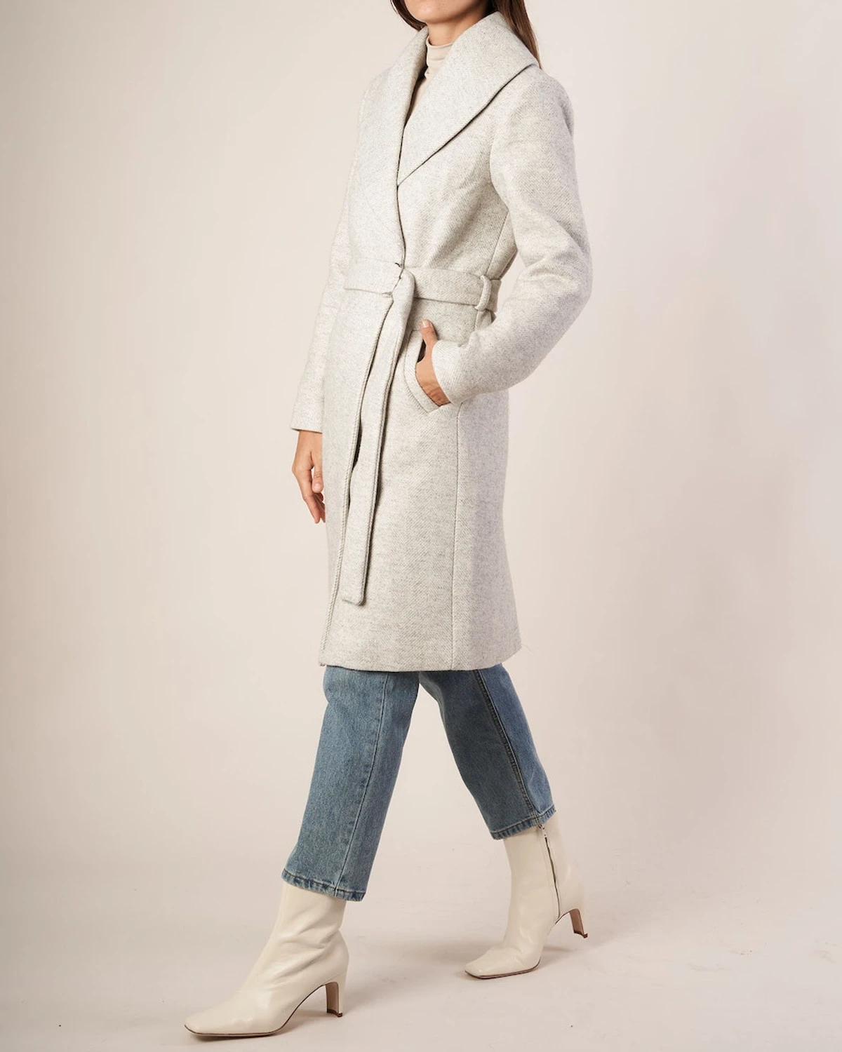Aspen Wool Coat - Cloud 7 Aspen Wool Coat - Cloud - Image 7