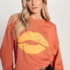 The Vintage Sweat - Paprika With Tangerine Lips
