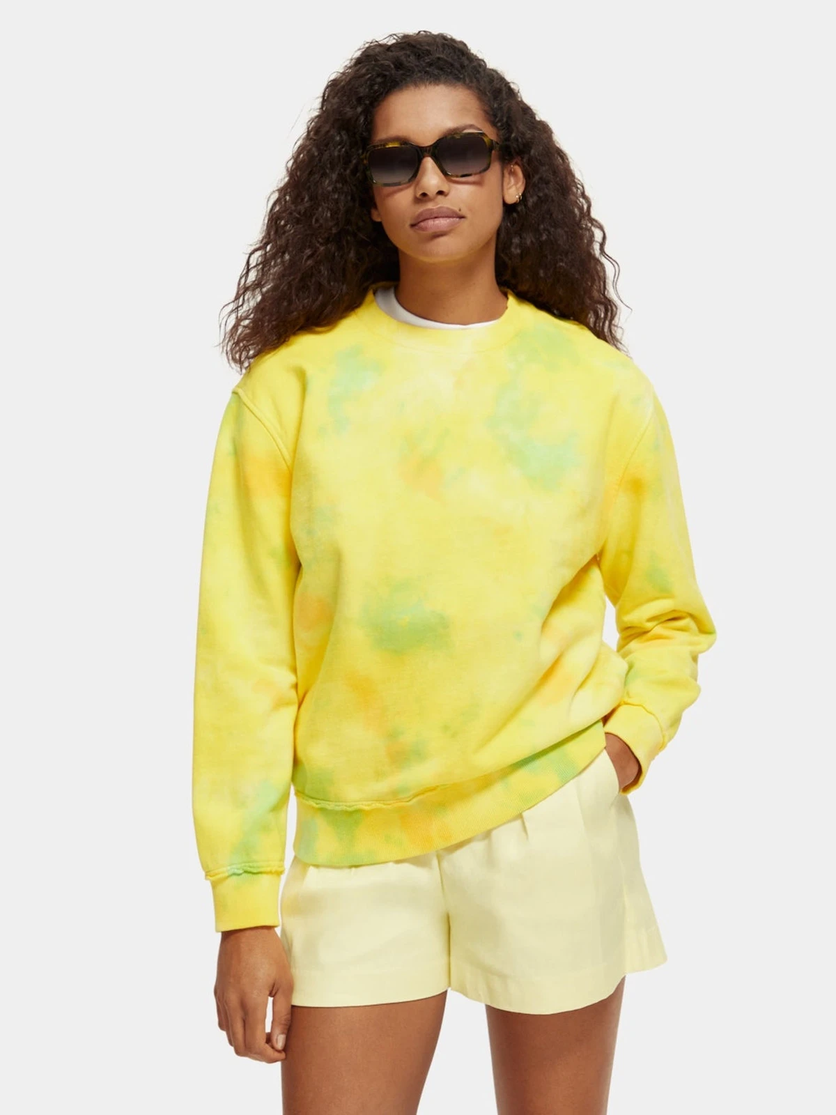 Scotch & Soda Relaxed Fit Tie-dyed Sweater 1 Scotch & Soda Relaxed Fit Tie-dyed Sweater