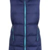 Weekender Longline Sleeveless Puffer - Oxford Navy / Atoll Blue