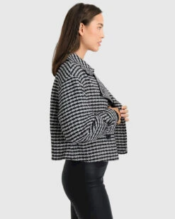 Power Over Me Tweed Jacket - Black/White -Mango Fashion Shop nVWs DuaF3oFqgII0GZYZt7Ko 88200.1711107662