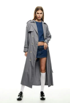 TRENCHEROUS COAT - SLATE